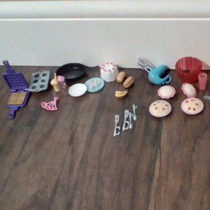 Barbie cooking accessories